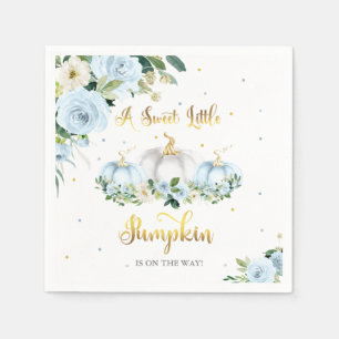 Pumpkin Baby Shower Boy Fall Pumpkin Pappersservett