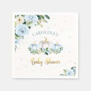 Pumpkin Baby Shower Boy Fall Pumpkin Pappersservett