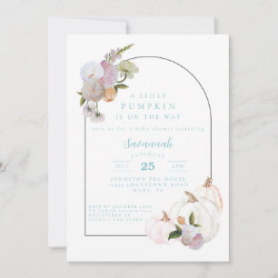 Pumpkin Baby Shower Boy Shower-inbjudan Inbjudningar