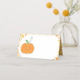 Pumpkin Baby Shower Cute Fall Placeringskort