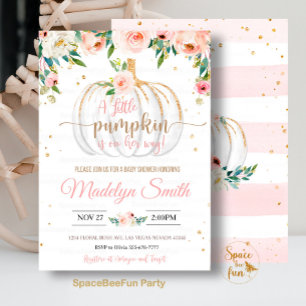 Pumpkin Baby Shower... En liten Pumpkin är på väg Inbjudningar