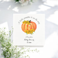 Pumpkin Baby Shower Fall Solros Orange White