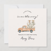 Pumpkin Baby Shower för anpassningsbar Branded Fal