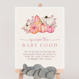 Pumpkin Baby Shower gissar att Baby-spelsignalen f Poster