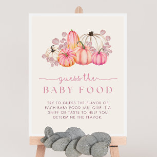 Pumpkin Baby Shower gissar att Baby-spelsignalen f Poster