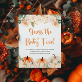 Pumpkin Baby Shower gissar att matmärket Baby Poster