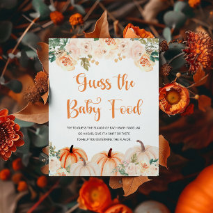 Pumpkin Baby Shower gissar att matmärket Baby Poster