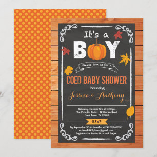 Pumpkin Baby Shower-inbjudan Inbjudningar