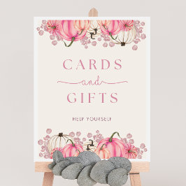 Pumpkin Baby Shower-kort och presentkort Poster