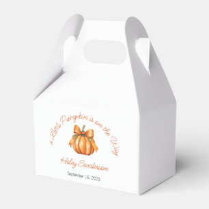Pumpkin Baby Shower, lille Pumpkin är på vägen Presentaskar