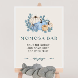 Pumpkin Baby Shower Momosa Pub-tecken Poster