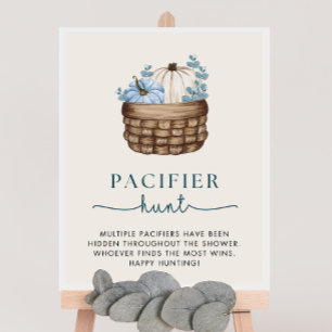 Pumpkin Baby Shower Nappar Hunt Game-tecken Poster
