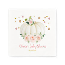 Pumpkin Baby Shower Papper