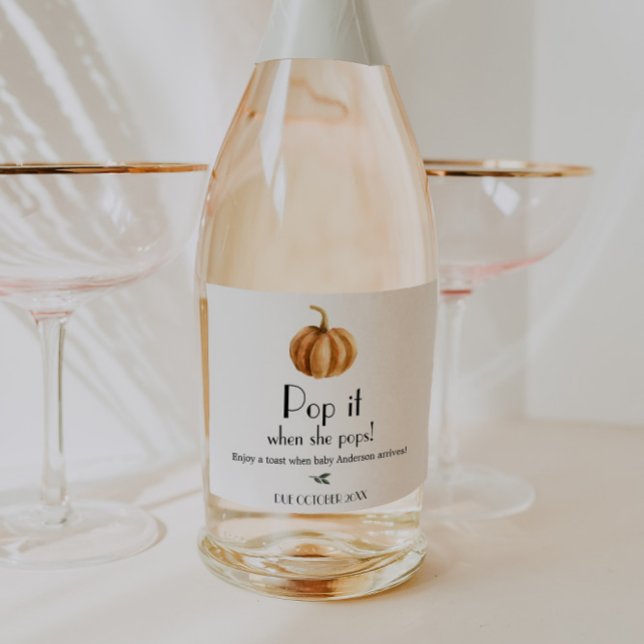 Pumpkin Baby Shower pop det när hon slår på (Skapare uppladdad)