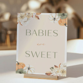 Pumpkin Baby Shower Spädbarn är Sweet Poster