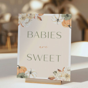 Pumpkin Baby Shower Spädbarn är Sweet Poster
