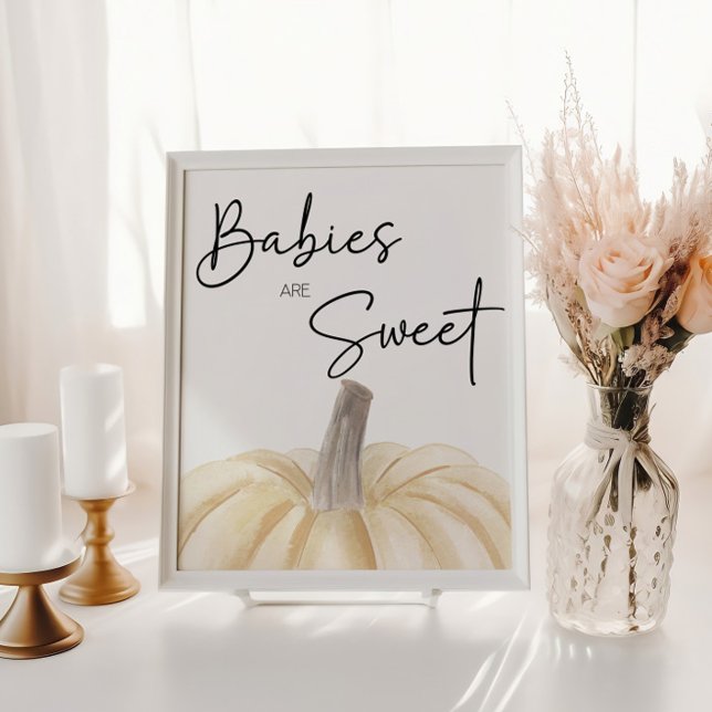 Pumpkin Baby Shower Spädbarn är Sweet Poster (Skapare uppladdad)