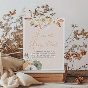 Pumpkin Baby Shower-spelsignatur Poster