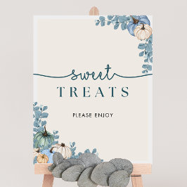 Pumpkin Baby Shower Sweet Treats-tecken Poster