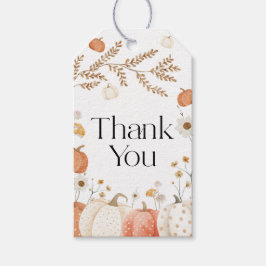 Pumpkin Baby Shower Tack Gift-Märkre Presentetikett