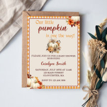 Pumpkin Baby Shower Vår lilla Pumpkin