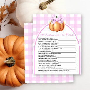 Pumpkin-babydusch - 20 frågor om föräldrar