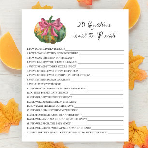 Pumpkin-babydusch - 20 frågor om föräldrar