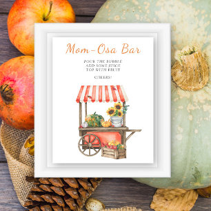 Pumpkin babydusch - Mamma-osa pub Poster
