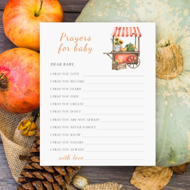 Pumpkin babydusch Prayers för baby (Skapare uppladdad)