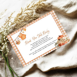 Pumpkin Babyduschspel bok för baby-begäran Tilläggskort