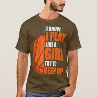 Pumpkin Basketball Halloween Costume spelar som en T Shirt