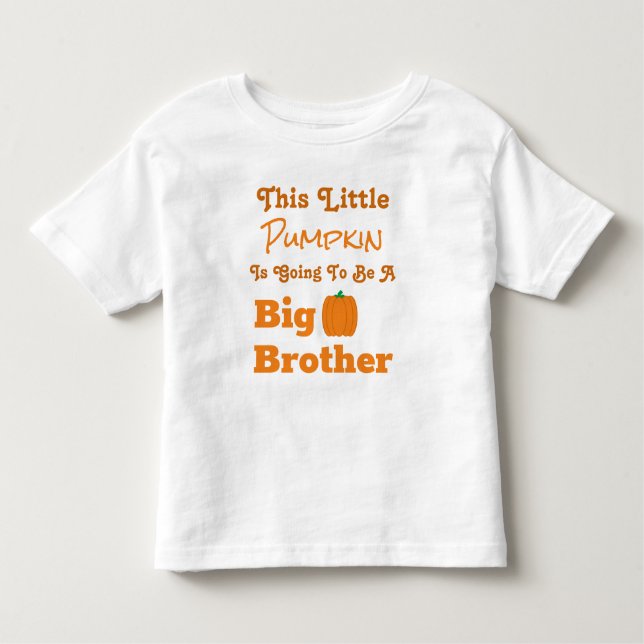 Pumpkin Big Brother T-Shirt (Framsida)