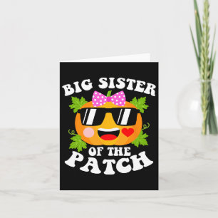 Pumpkin Big Sister of the Patch Roligt Halloween F Kort