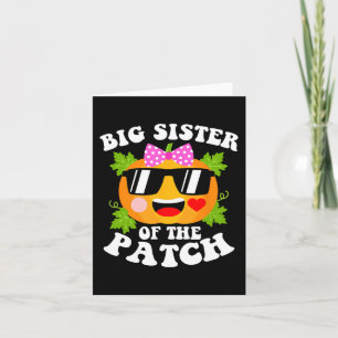 Pumpkin Big Sister of the Patch Roligt Halloween F Kort