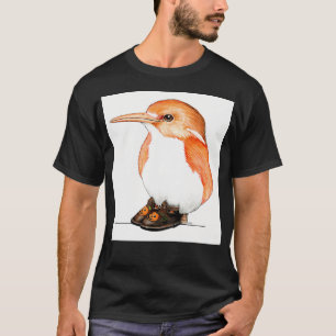Pumpkin Bird in Jack-O-Lantern Shoes T Shirt