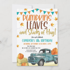 Pumpkin Birthday-inbjudan Inbjudningar