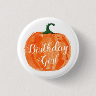 Pumpkin Birthday-knapp Knapp