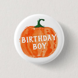 Pumpkin Birthday-knapp Knapp