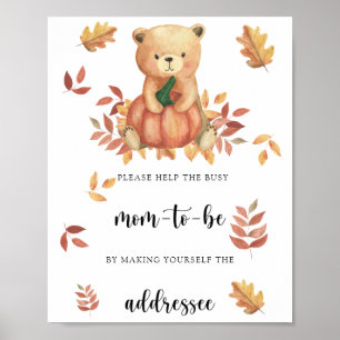 Pumpkin-björn - Hjälp Busy Mamma att Poster