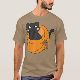 Pumpkin Black Cat Fall Autumn Thanksgiving Cats Lo T Shirt