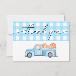 Pumpkin Blue lastbil tack Kort