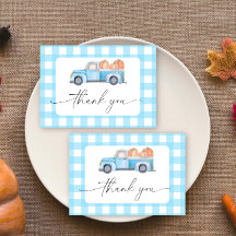 Pumpkin Blue lastbil tackkort