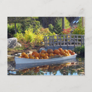 Pumpkin Boat-vykort Vykort
