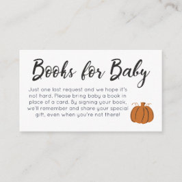 Pumpkin Bokar för Baby-höljeskort Tilläggskort