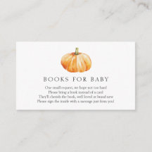 Pumpkin Bokar för Baby-inmatningskort