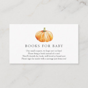 Pumpkin Bokar för Baby-inmatningskort Tilläggskort