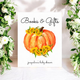 Pumpkin Bokar Gifts Baby Shower Poster