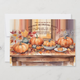 Pumpkin Bord Inbjudningar