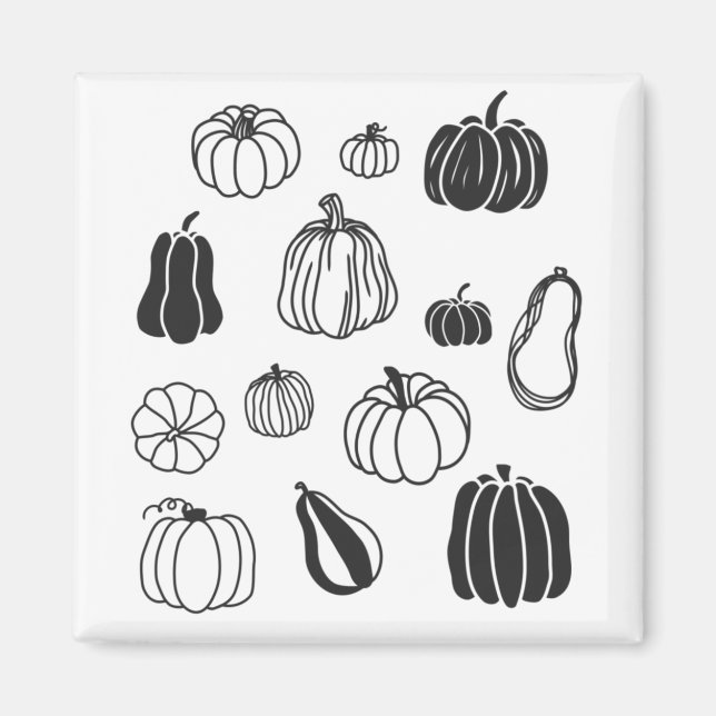 Pumpkin Botanical Magnet (Framsidan)