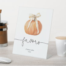 Pumpkin Bow-favoritsignatur | Fall Baby Shower